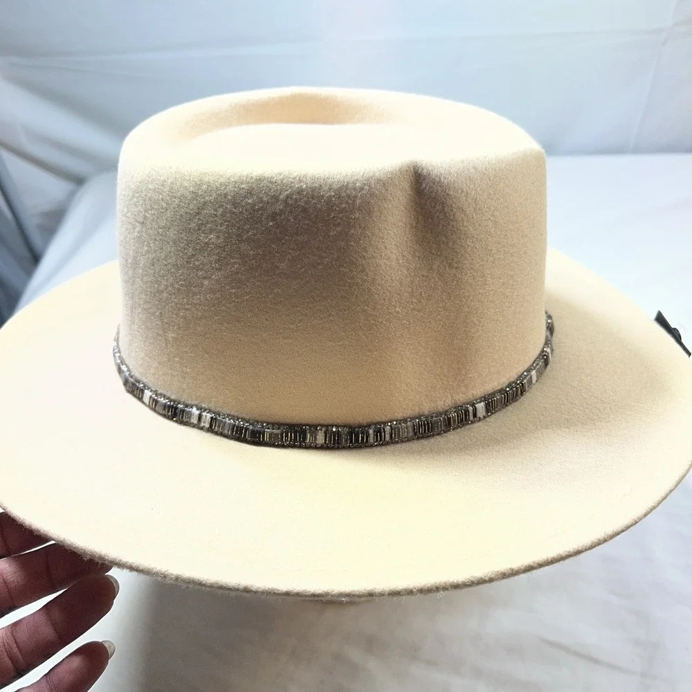 Marc And Mel Tan Large Brim Hat